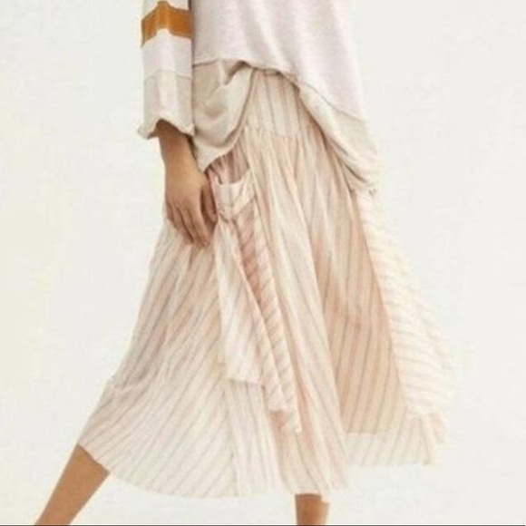 Free people Elisa striped midi skirt - Picture 2 of 6